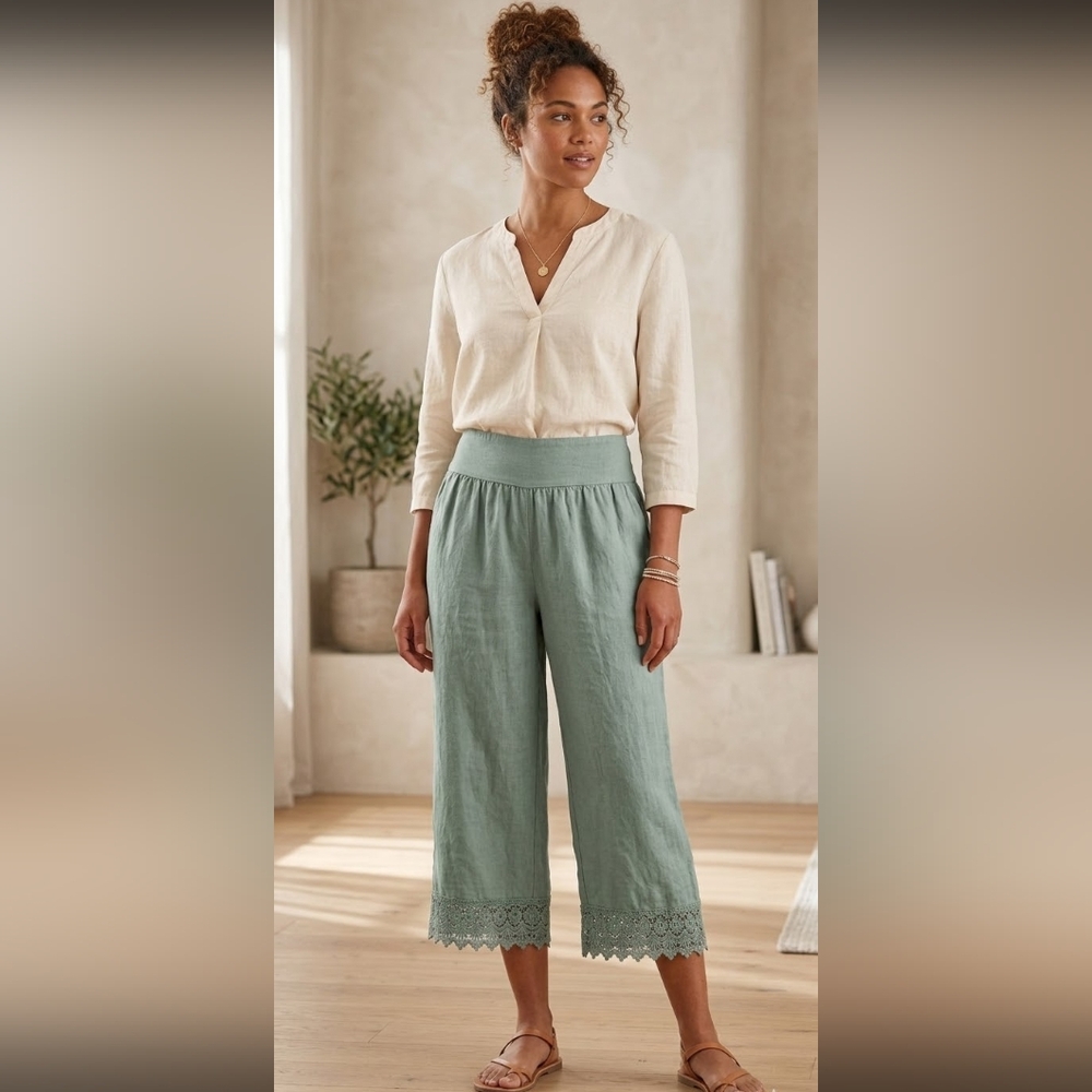 Alessia Pacini Linen Pants (W-14.5, R-11, IS-17)